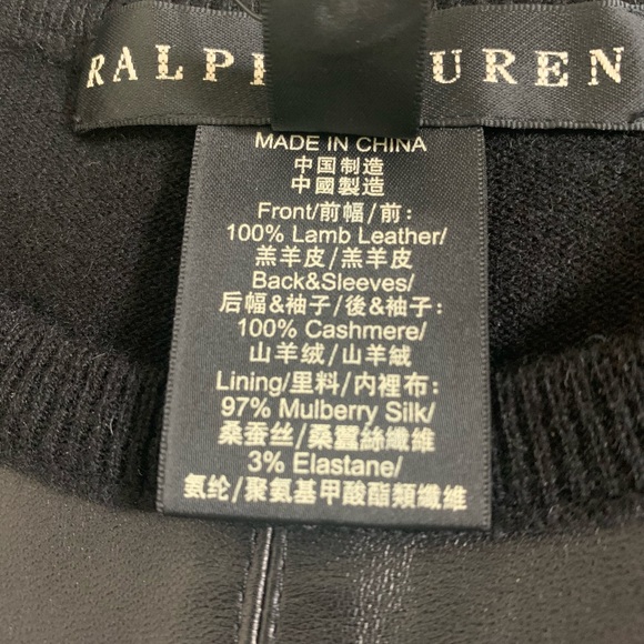 NWT: Ralph Lauren Leather and Cashmere Dress - Picture 13 of 13